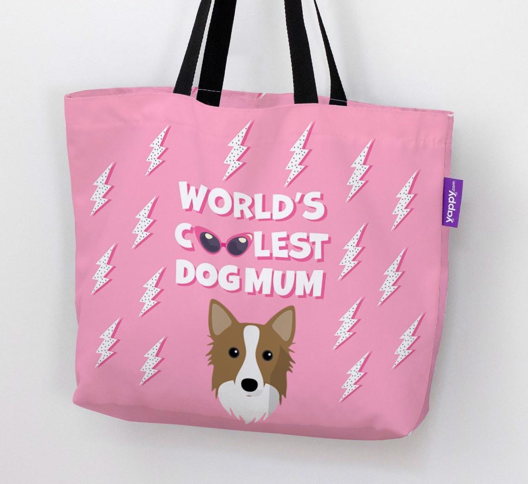 World's Coolest Dog Mum: Personalised {breedFullName} Canvas Bag