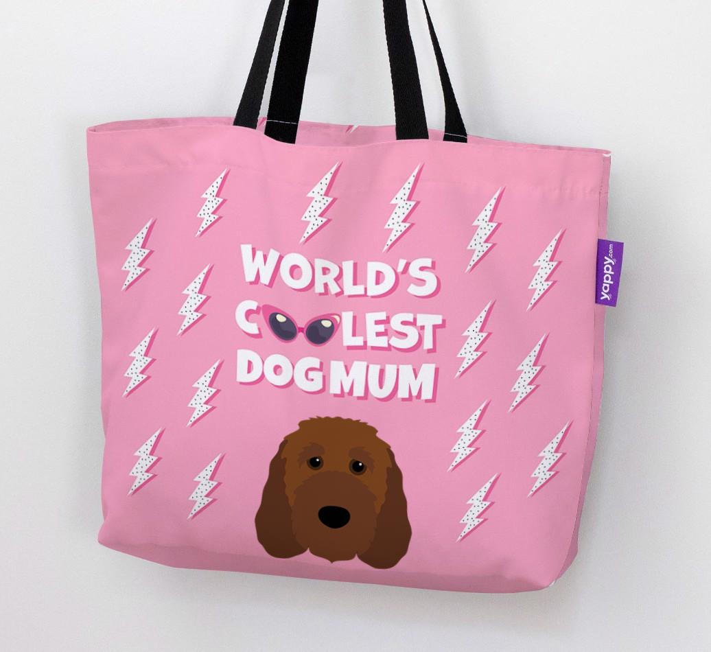 World's Coolest Dog Mum: Personalised {breedFullName} Canvas Bag