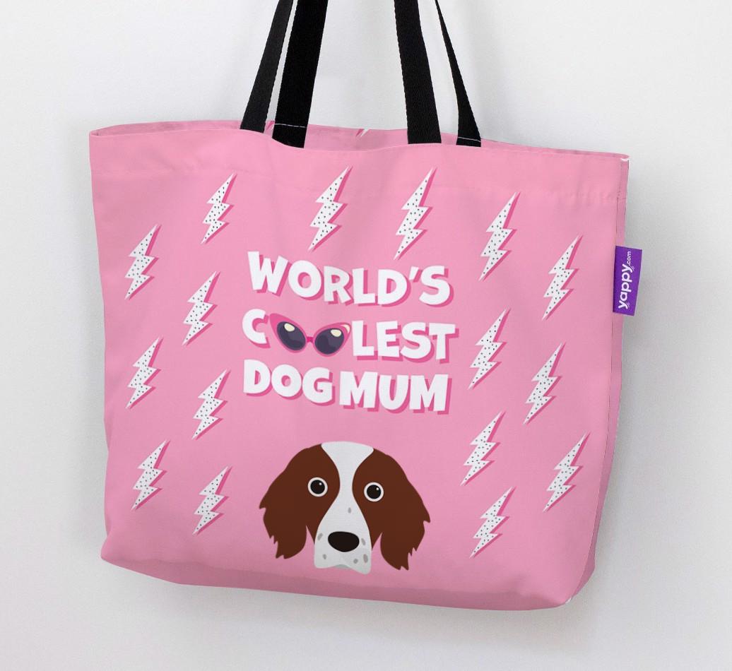 World's Coolest Dog Mum: Personalised {breedFullName} Canvas Bag