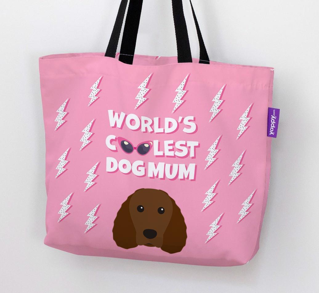 World's Coolest Dog Mum: Personalised {breedFullName} Canvas Bag