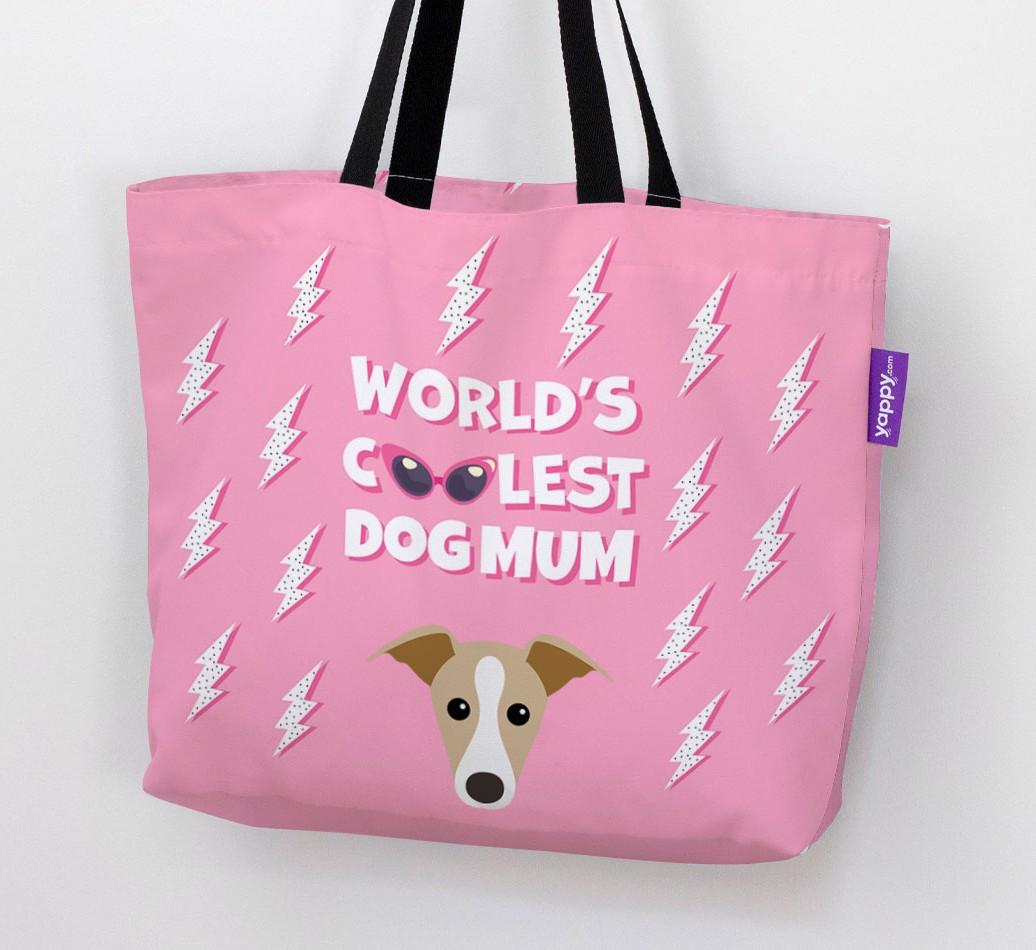World's Coolest Dog Mum: Personalised {breedFullName} Canvas Bag