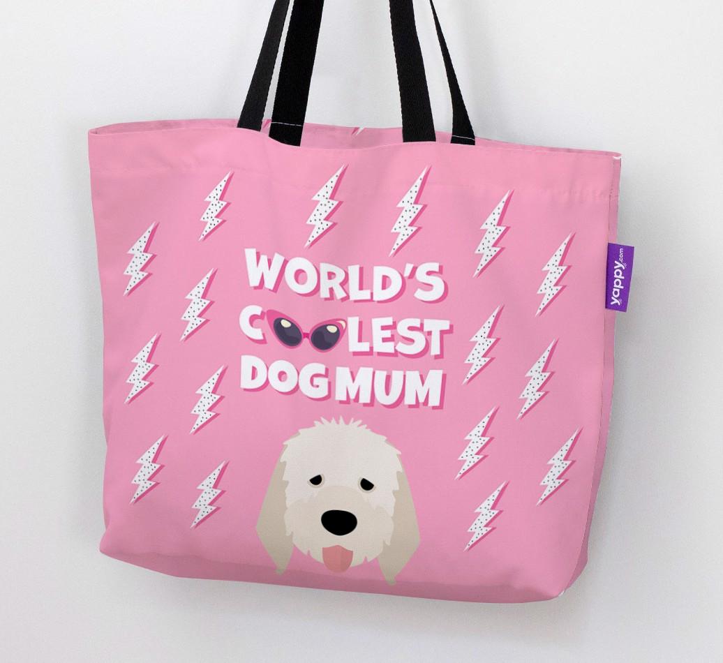 World's Coolest Dog Mum: Personalised {breedFullName} Canvas Bag