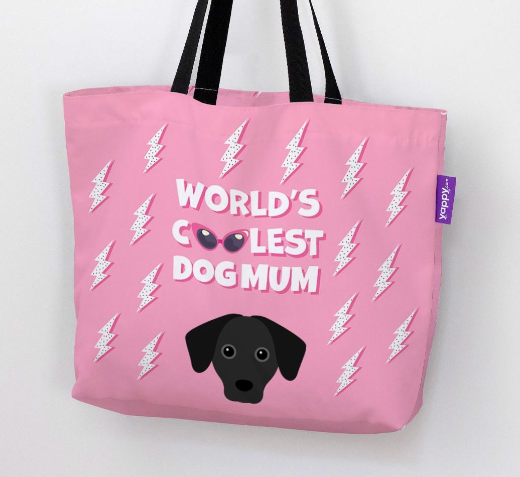 World's Coolest Dog Mum: Personalised {breedFullName} Canvas Bag