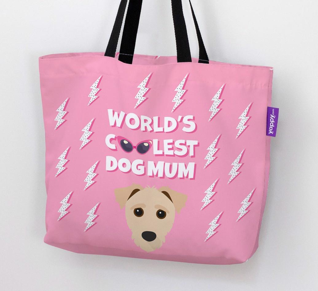World's Coolest Dog Mum: Personalised {breedFullName} Canvas Bag