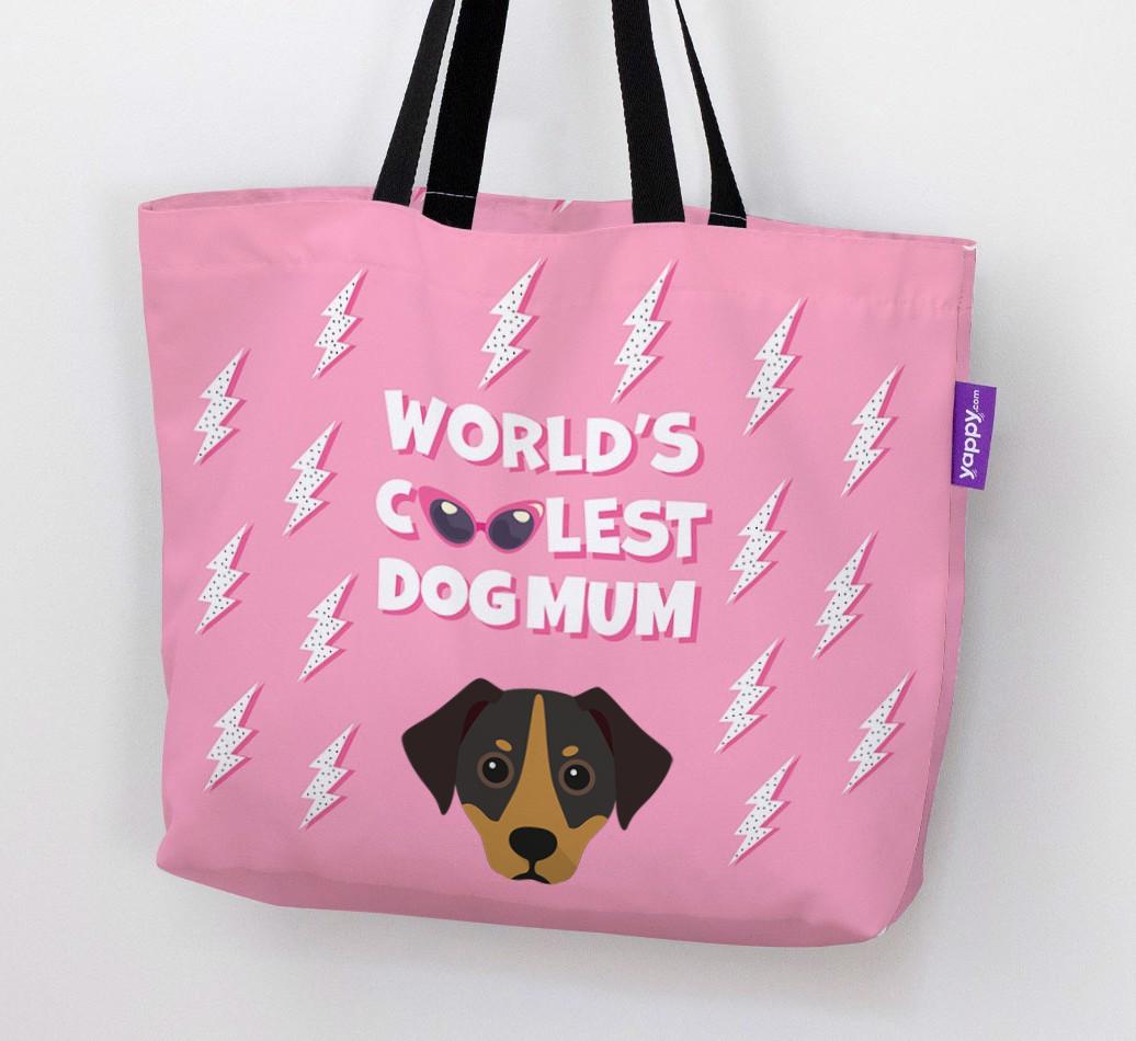 World's Coolest Dog Mum: Personalised {breedFullName} Canvas Bag