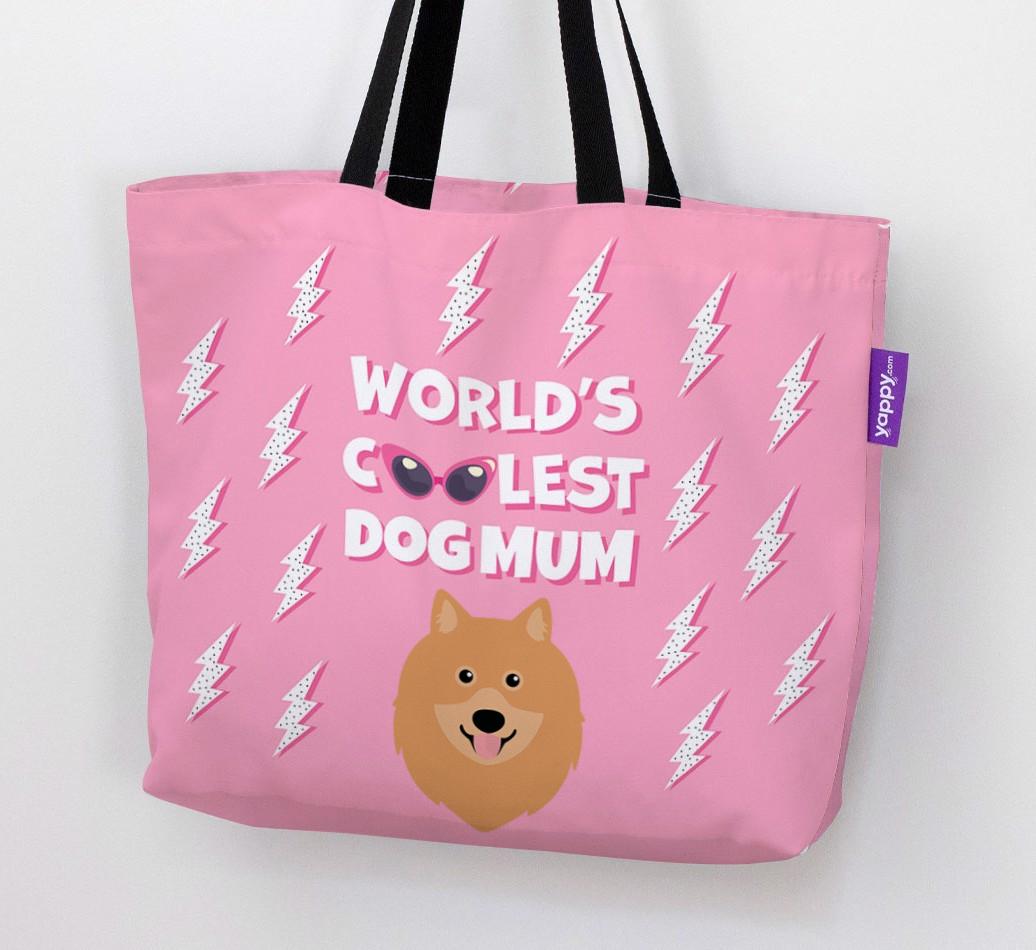 World's Coolest Dog Mum: Personalised {breedFullName} Canvas Bag