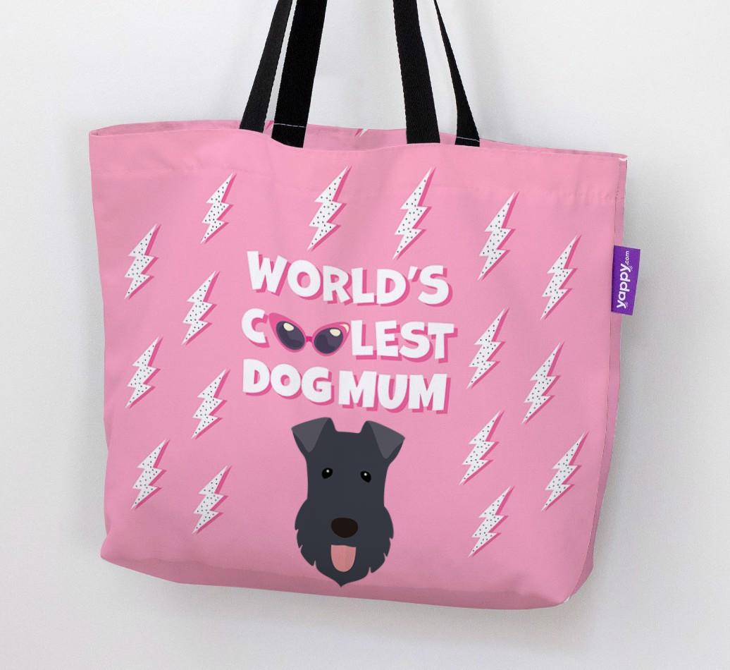 World's Coolest Dog Mum: Personalised {breedFullName} Canvas Bag