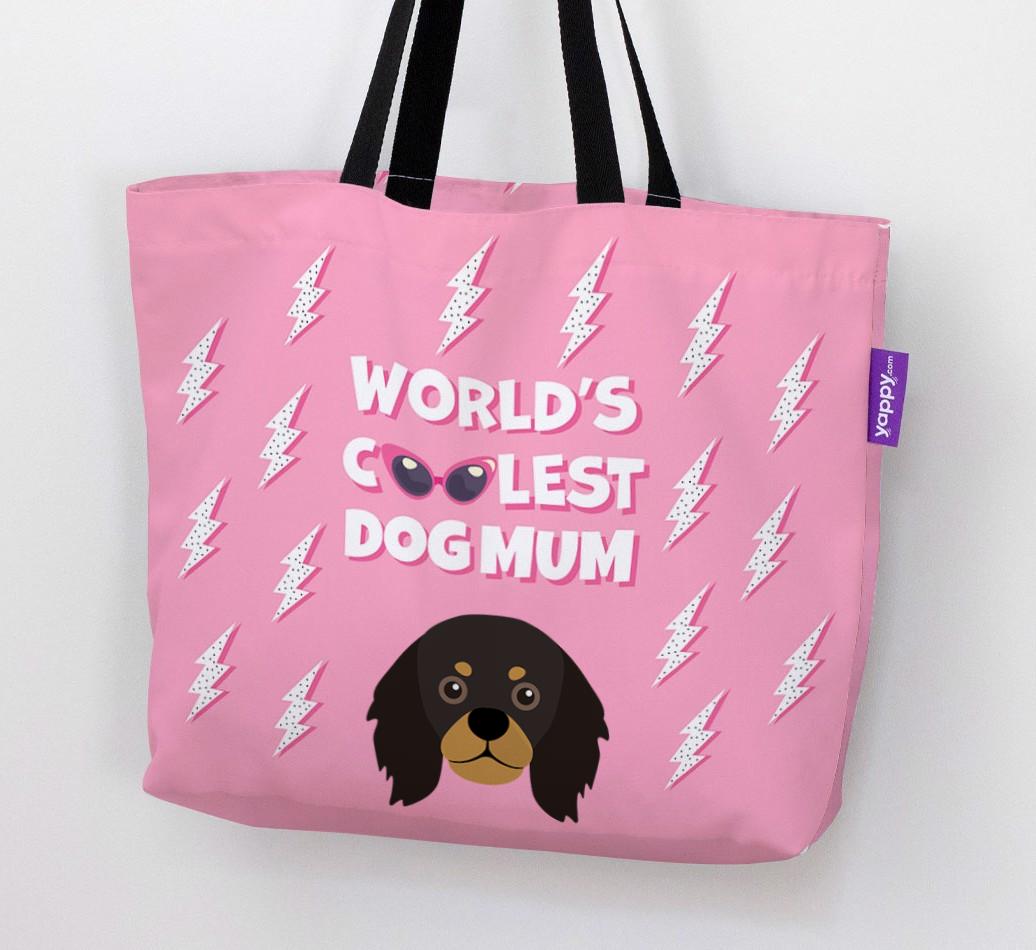 World's Coolest Dog Mum: Personalised {breedFullName} Canvas Bag