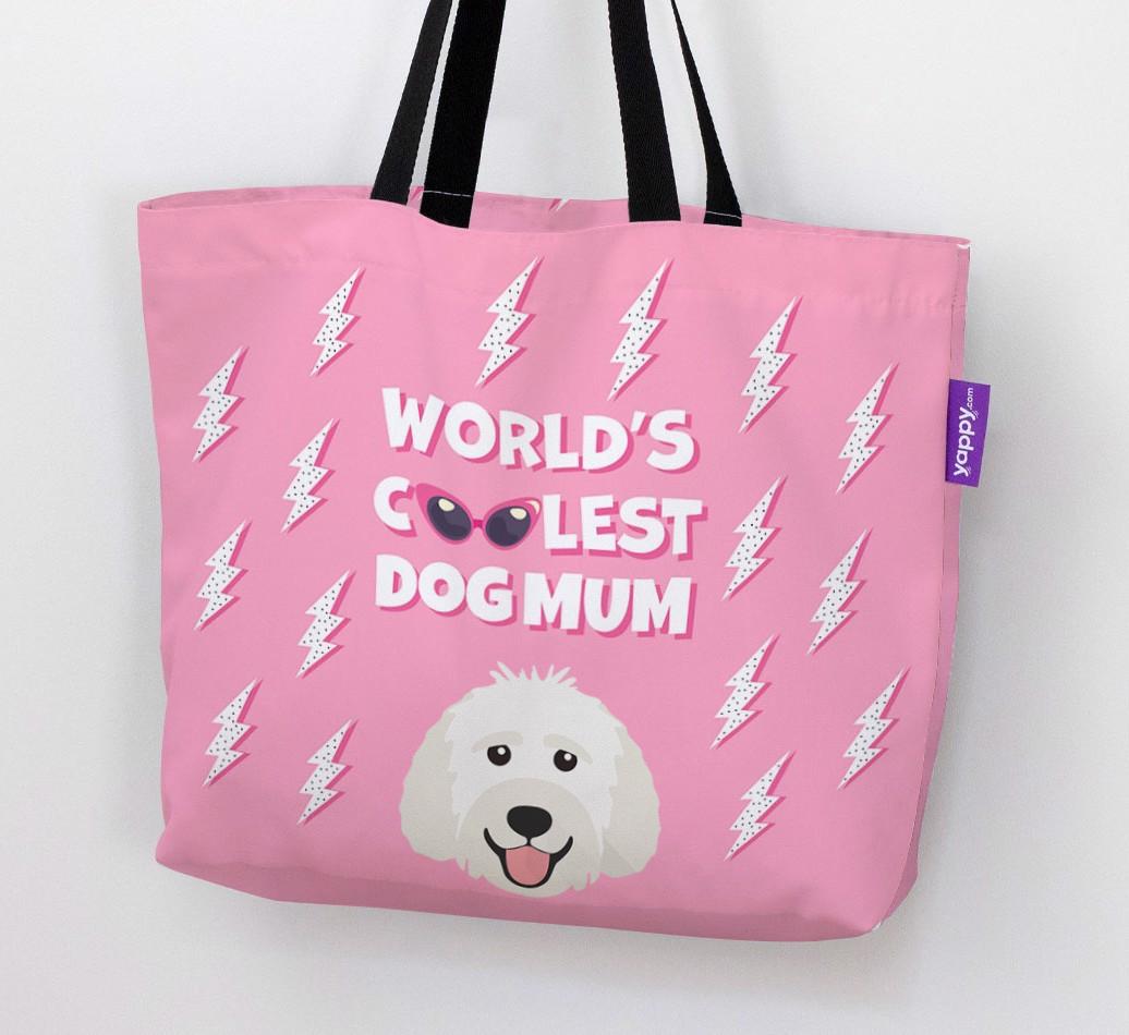 World's Coolest Dog Mum: Personalised {breedFullName} Canvas Bag