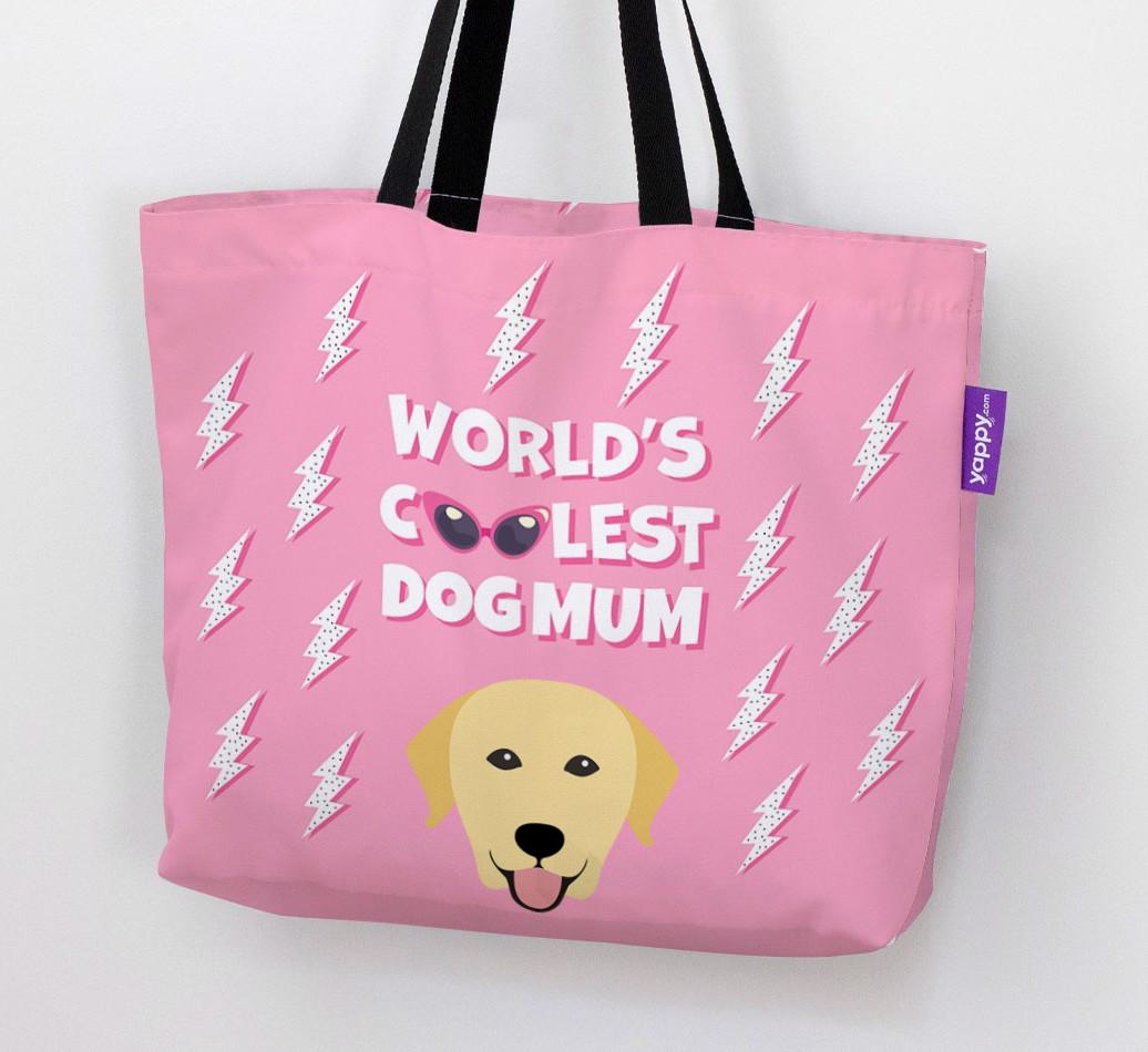 World's Coolest Dog Mum: Personalised {breedFullName} Canvas Bag