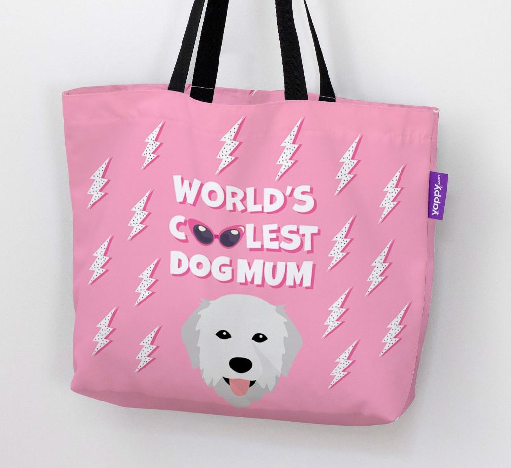 World's Coolest Dog Mum: Personalised {breedFullName} Canvas Bag