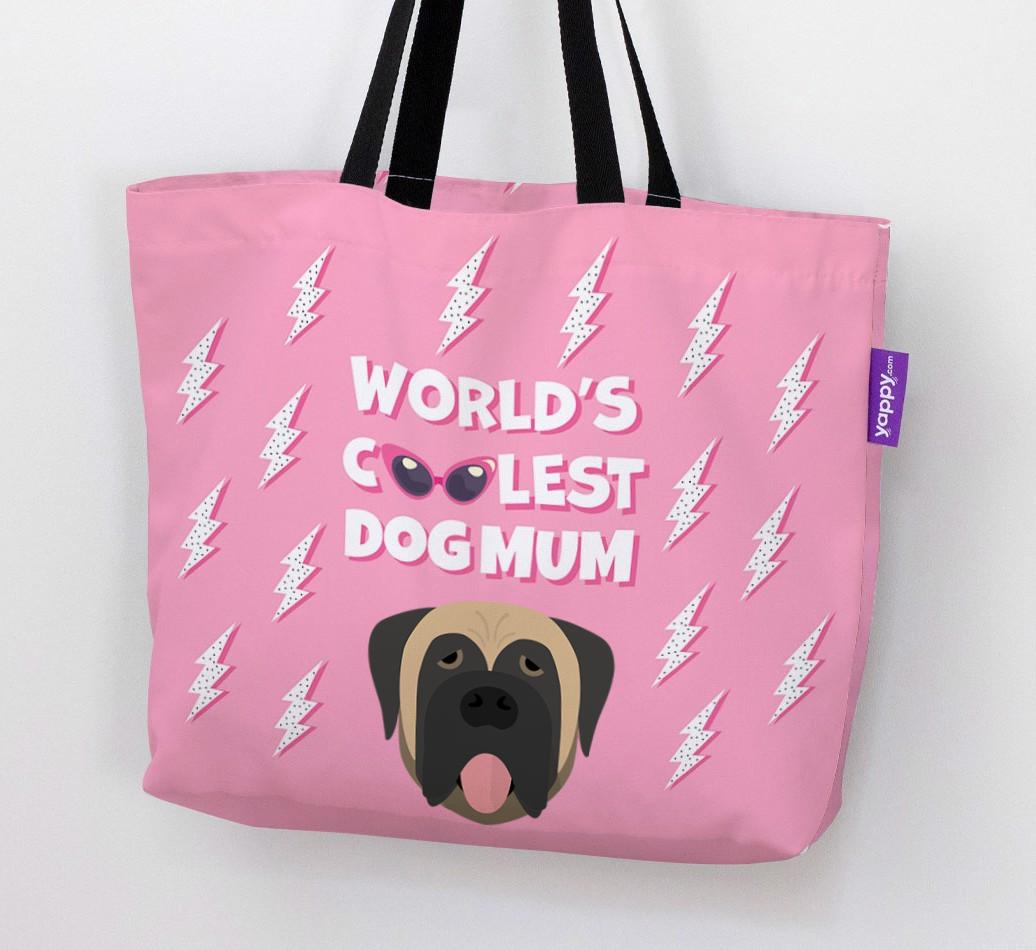 World's Coolest Dog Mum: Personalised {breedFullName} Canvas Bag