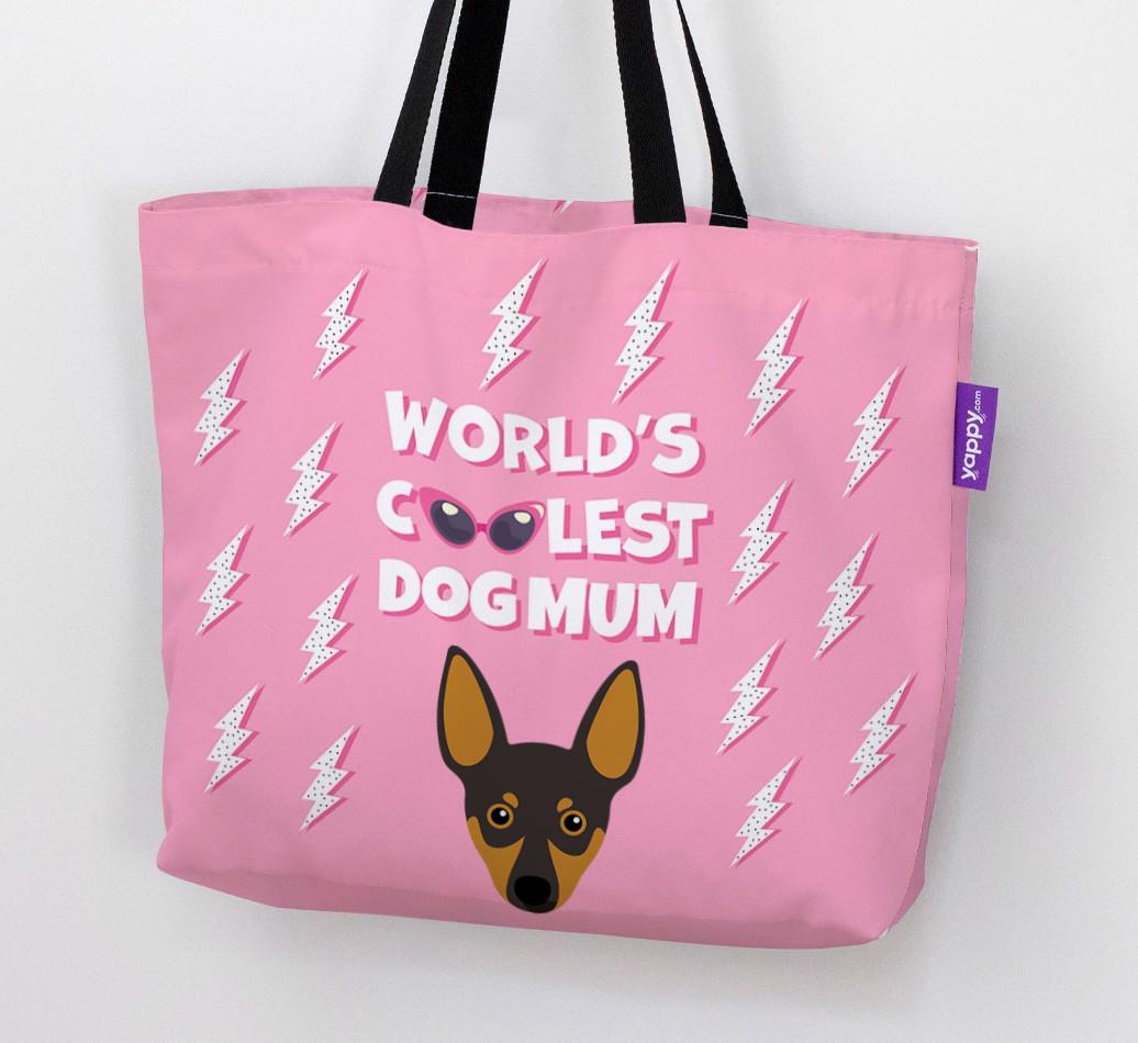 World's Coolest Dog Mum: Personalised {breedFullName} Canvas Bag