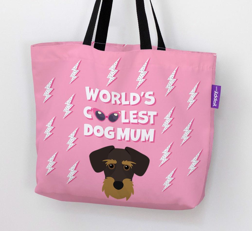 World's Coolest Dog Mum: Personalised {breedFullName} Canvas Bag