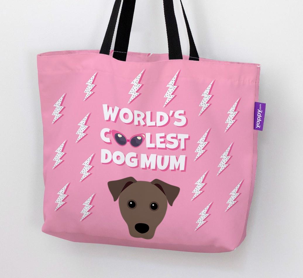 World's Coolest Dog Mum: Personalised {breedFullName} Canvas Bag