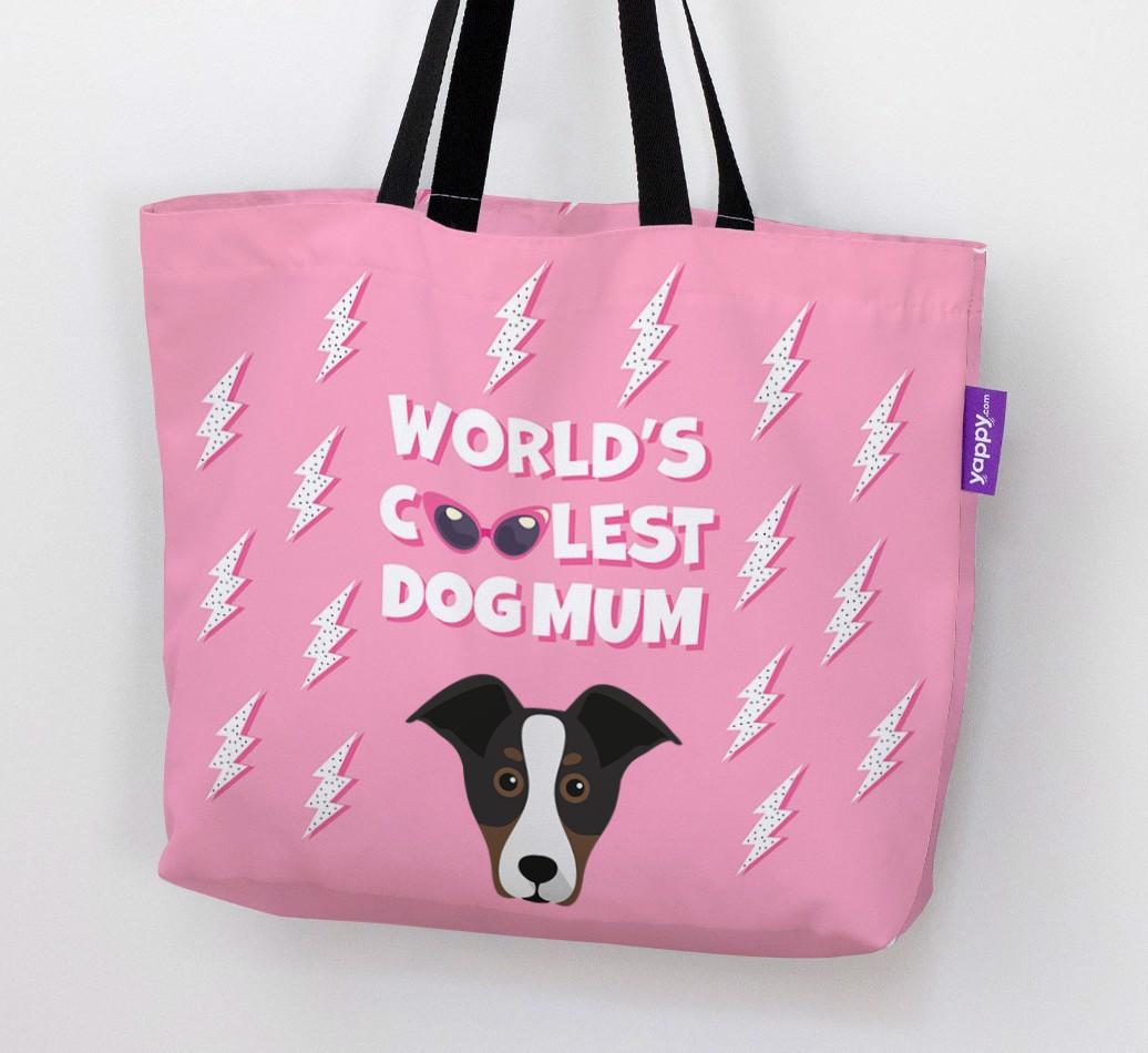 World's Coolest Dog Mum: Personalised {breedFullName} Canvas Bag