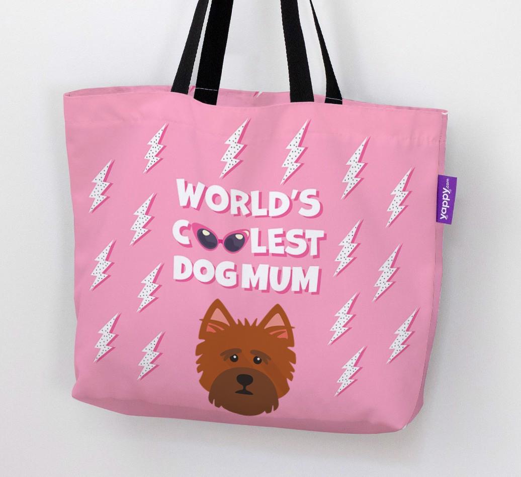World's Coolest Dog Mum: Personalised {breedFullName} Canvas Bag