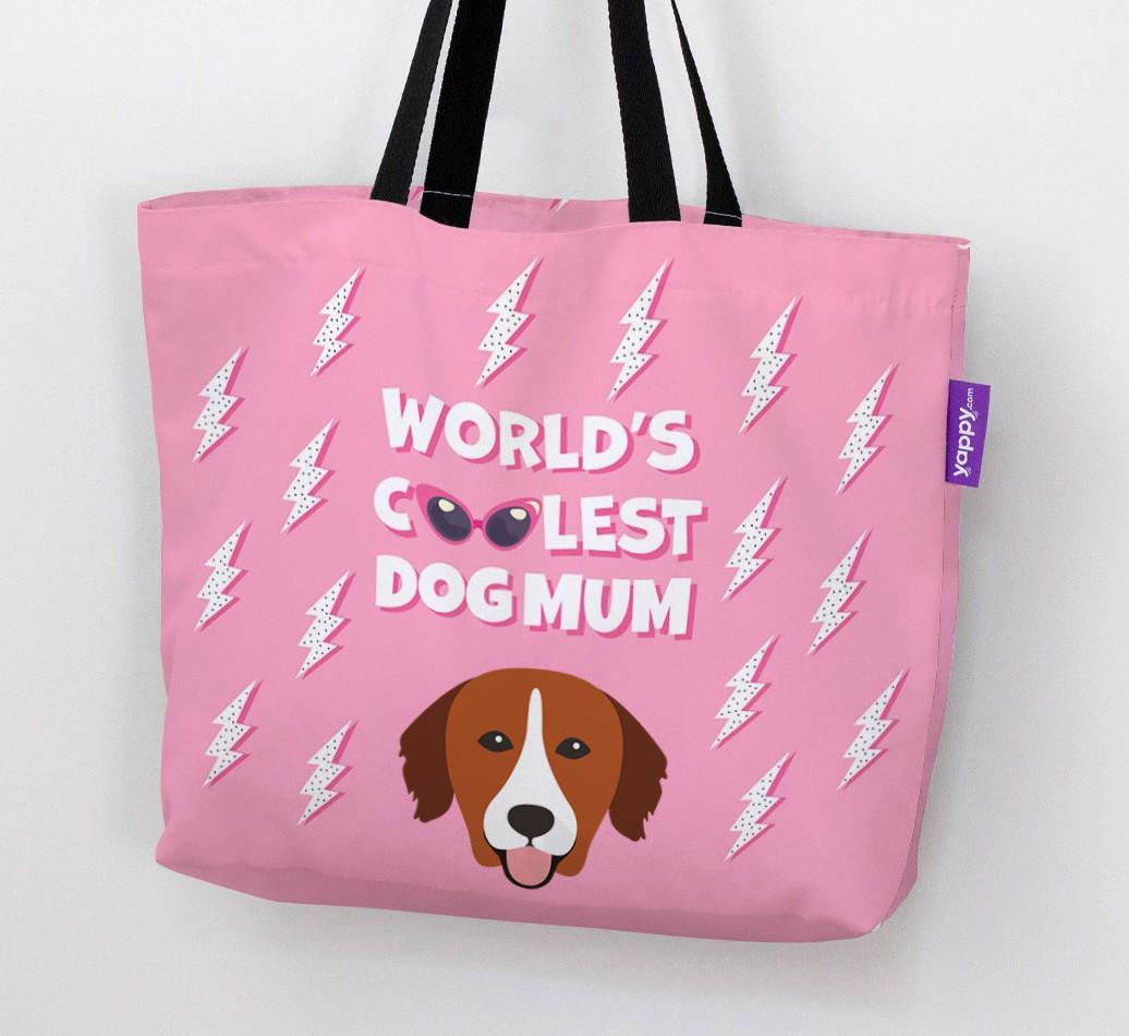 World's Coolest Dog Mum: Personalised {breedFullName} Canvas Bag