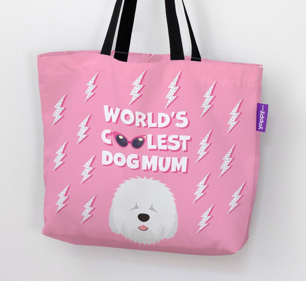 World's Coolest Dog Mum: Personalised {breedFullName} Canvas Bag