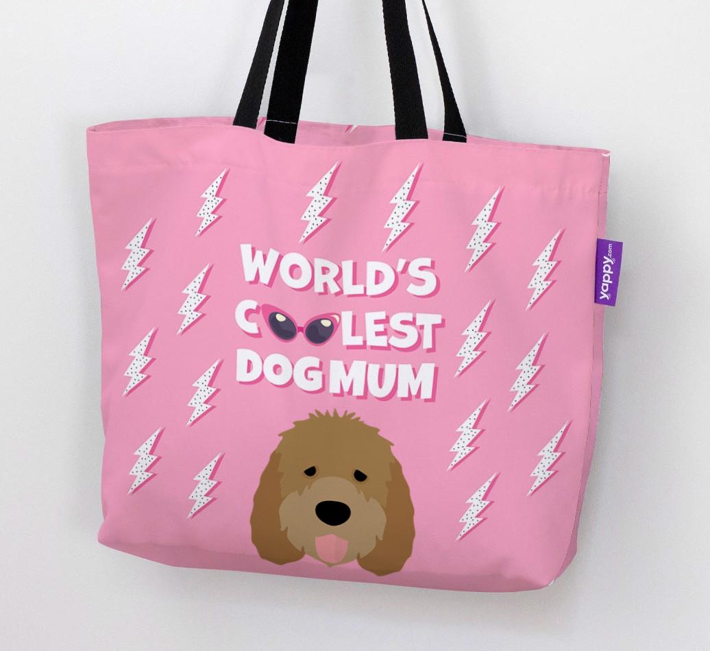 World's Coolest Dog Mum: Personalised {breedFullName} Canvas Bag