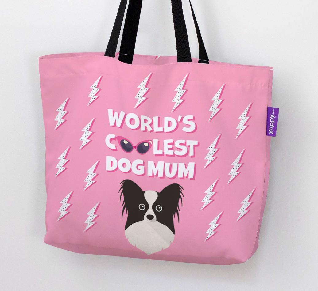 World's Coolest Dog Mum: Personalised {breedFullName} Canvas Bag