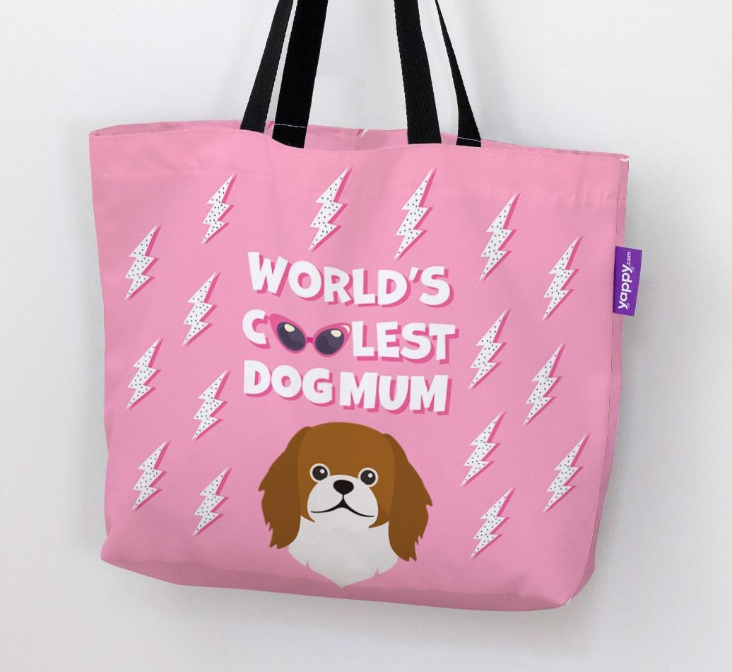 World's Coolest Dog Mum: Personalised {breedFullName} Canvas Bag