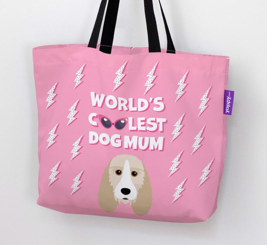 World's Coolest Dog Mum: Personalised {breedFullName} Canvas Bag