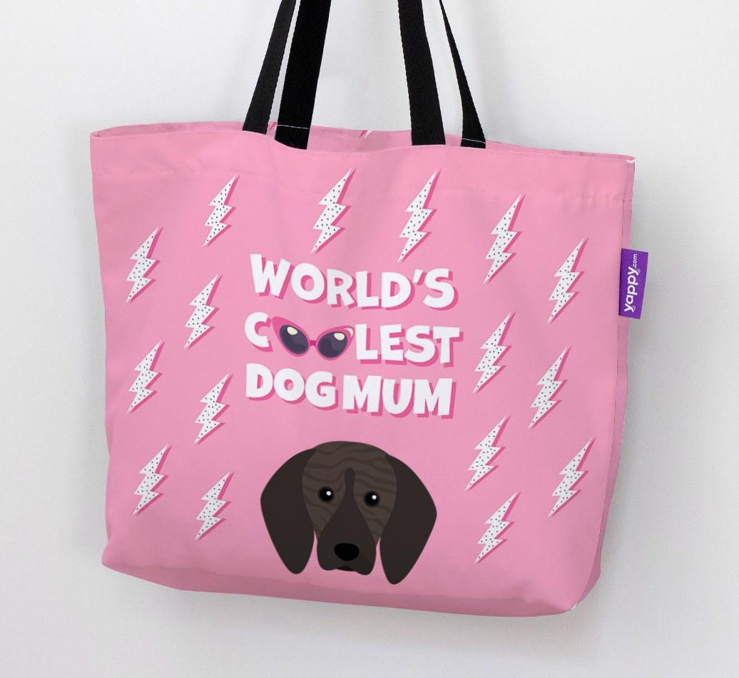 World's Coolest Dog Mum: Personalised {breedFullName} Canvas Bag