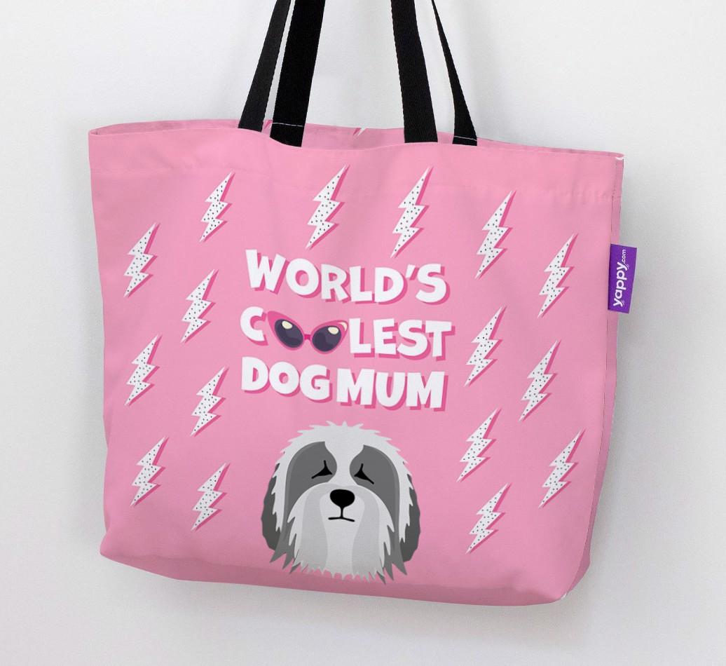 World's Coolest Dog Mum: Personalised {breedFullName} Canvas Bag
