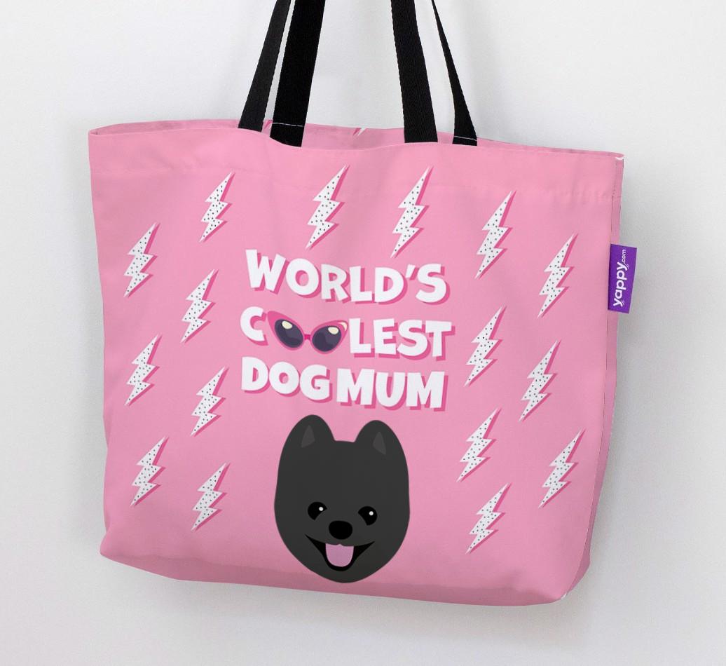 World's Coolest Dog Mum: Personalised {breedFullName} Canvas Bag
