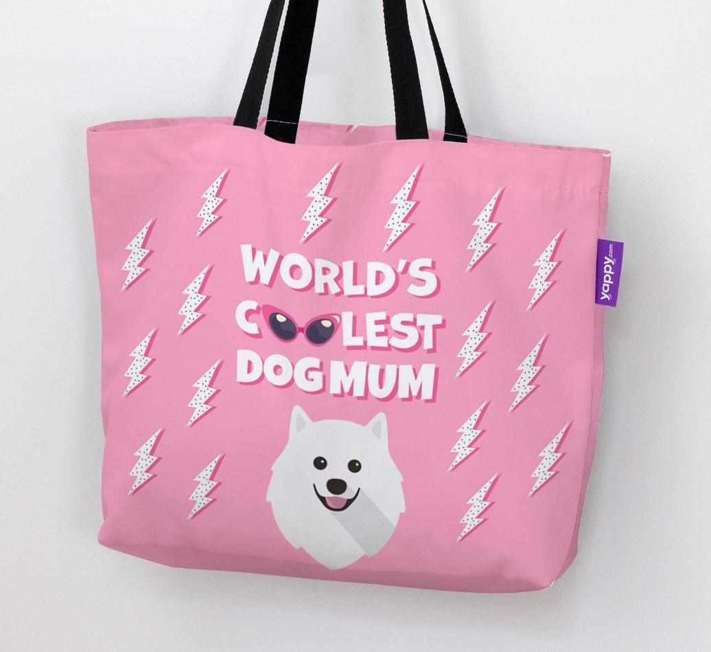 World's Coolest Dog Mum: Personalised {breedFullName} Canvas Bag