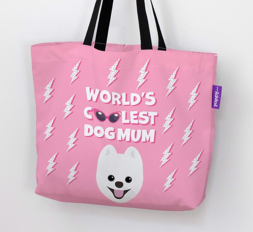 World's Coolest Dog Mum: Personalised {breedFullName} Canvas Bag