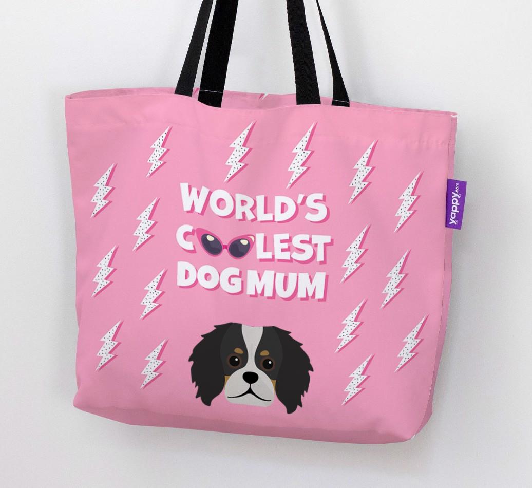 World's Coolest Dog Mum: Personalised {breedFullName} Canvas Bag