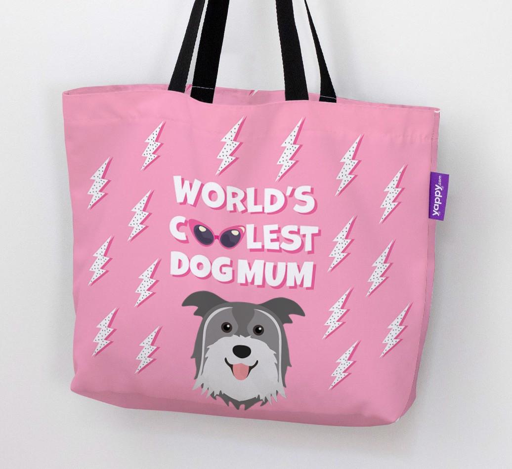 World's Coolest Dog Mum: Personalised {breedFullName} Canvas Bag