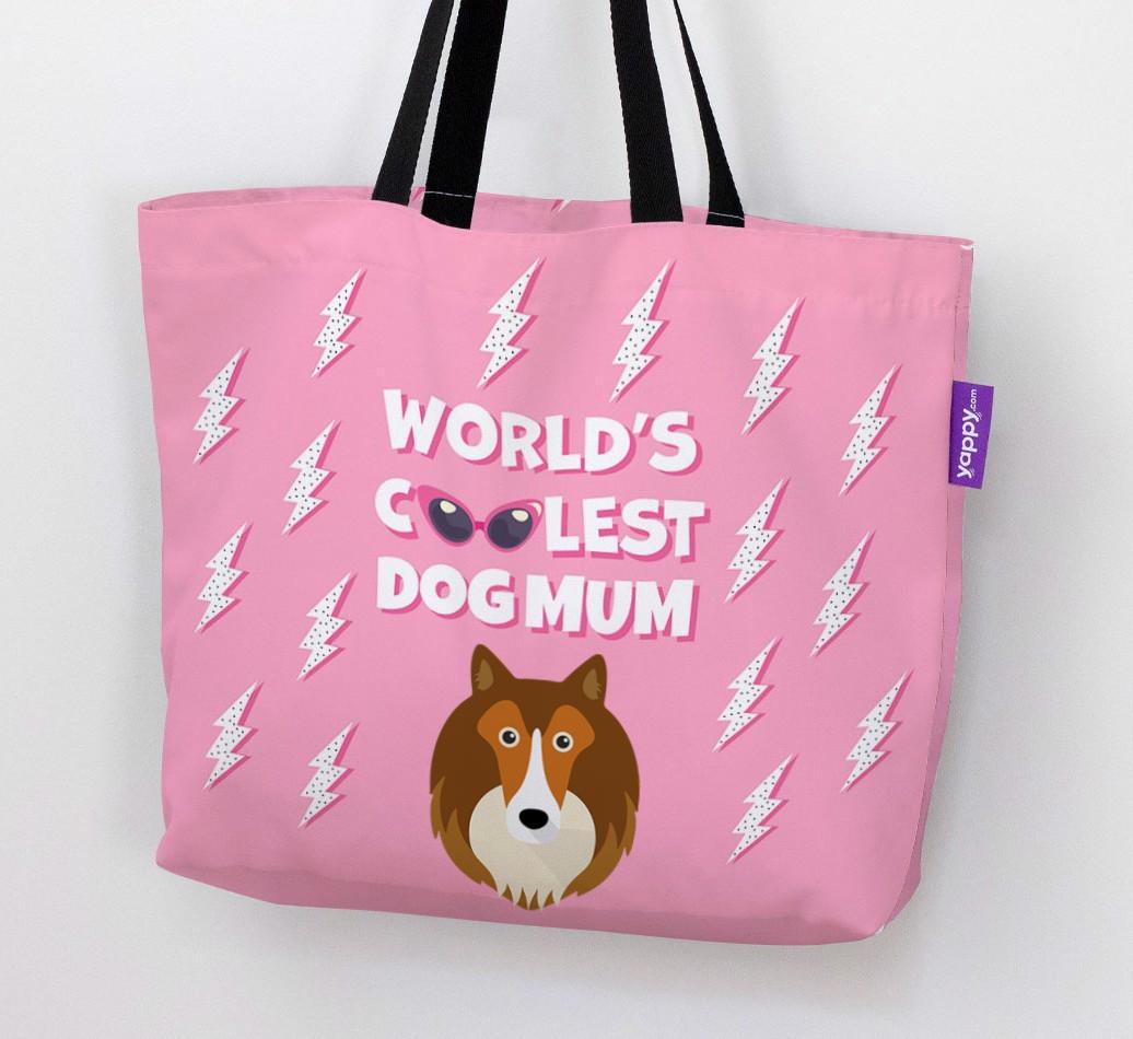 World's Coolest Dog Mum: Personalised {breedFullName} Canvas Bag