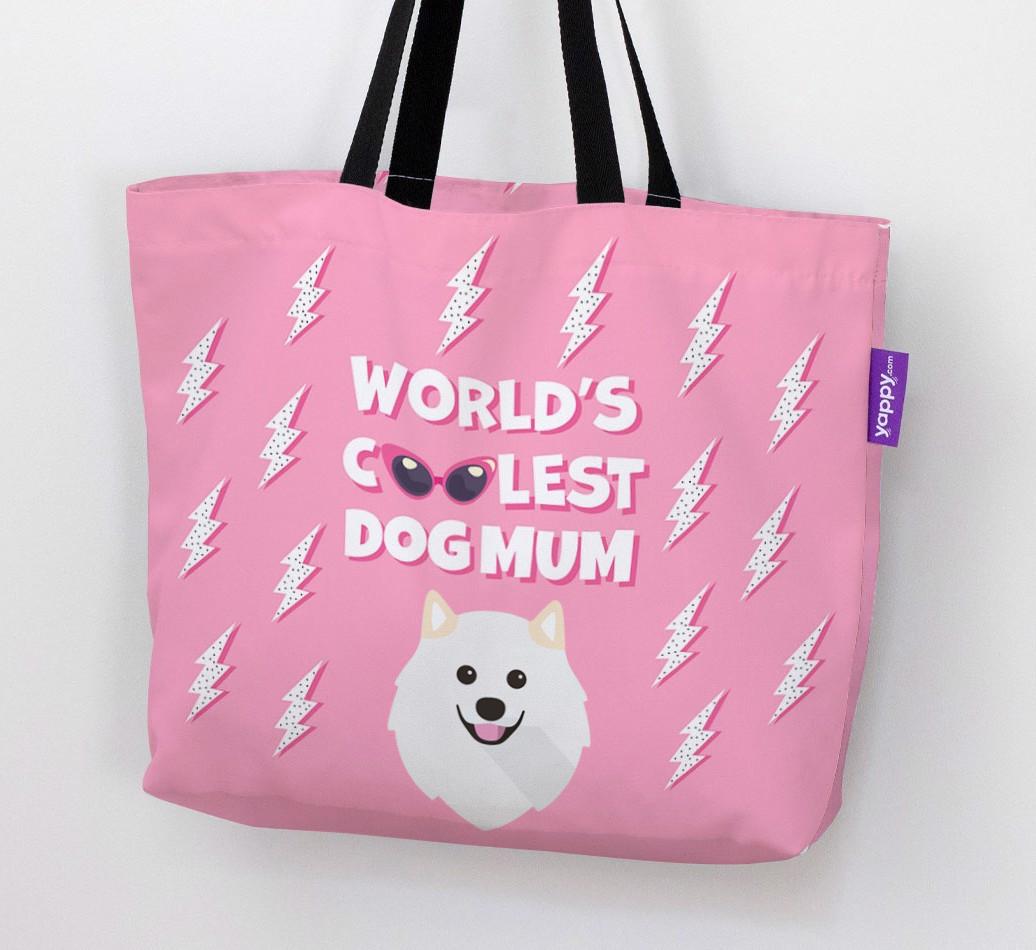 World's Coolest Dog Mum: Personalised {breedFullName} Canvas Bag