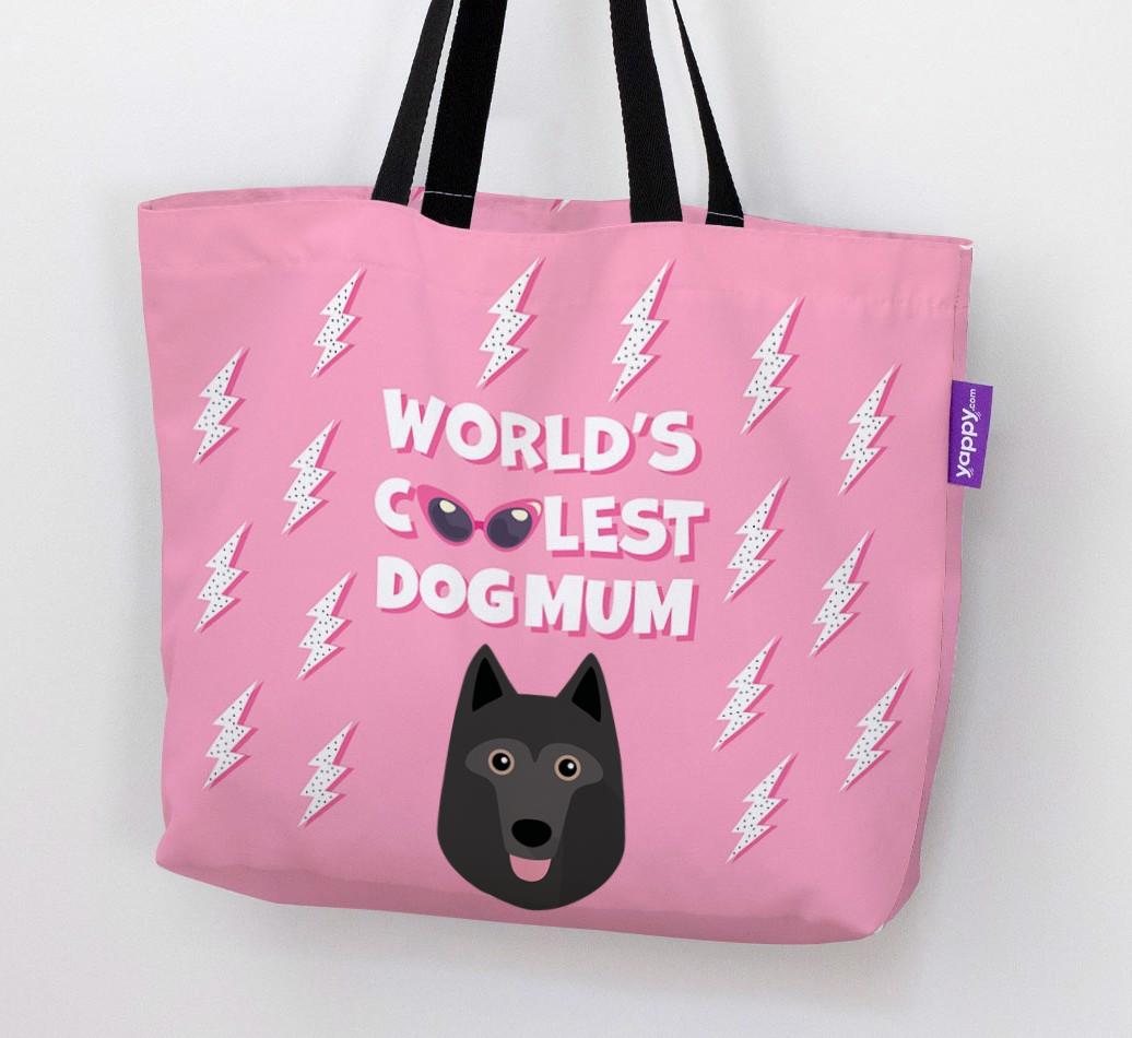 World's Coolest Dog Mum: Personalised {breedFullName} Canvas Bag
