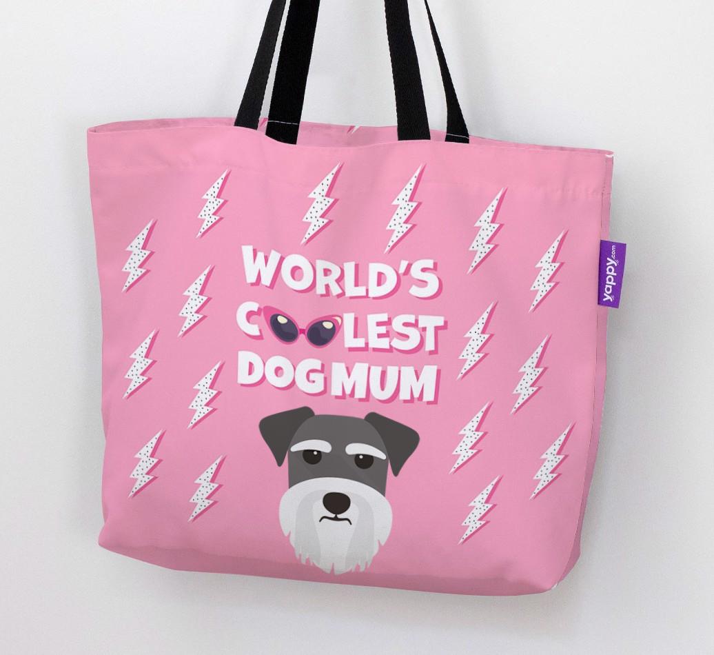 World's Coolest Dog Mum: Personalised {breedFullName} Canvas Bag