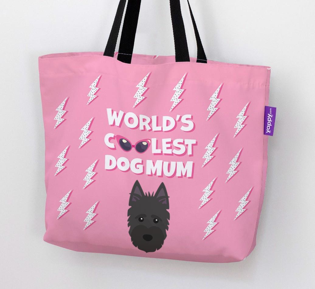 World's Coolest Dog Mum: Personalised {breedFullName} Canvas Bag