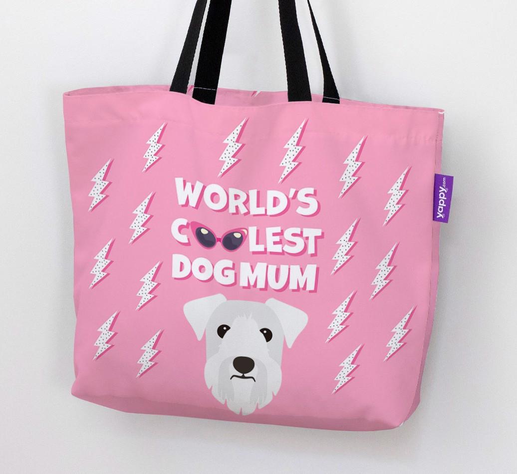 World's Coolest Dog Mum: Personalised {breedFullName} Canvas Bag