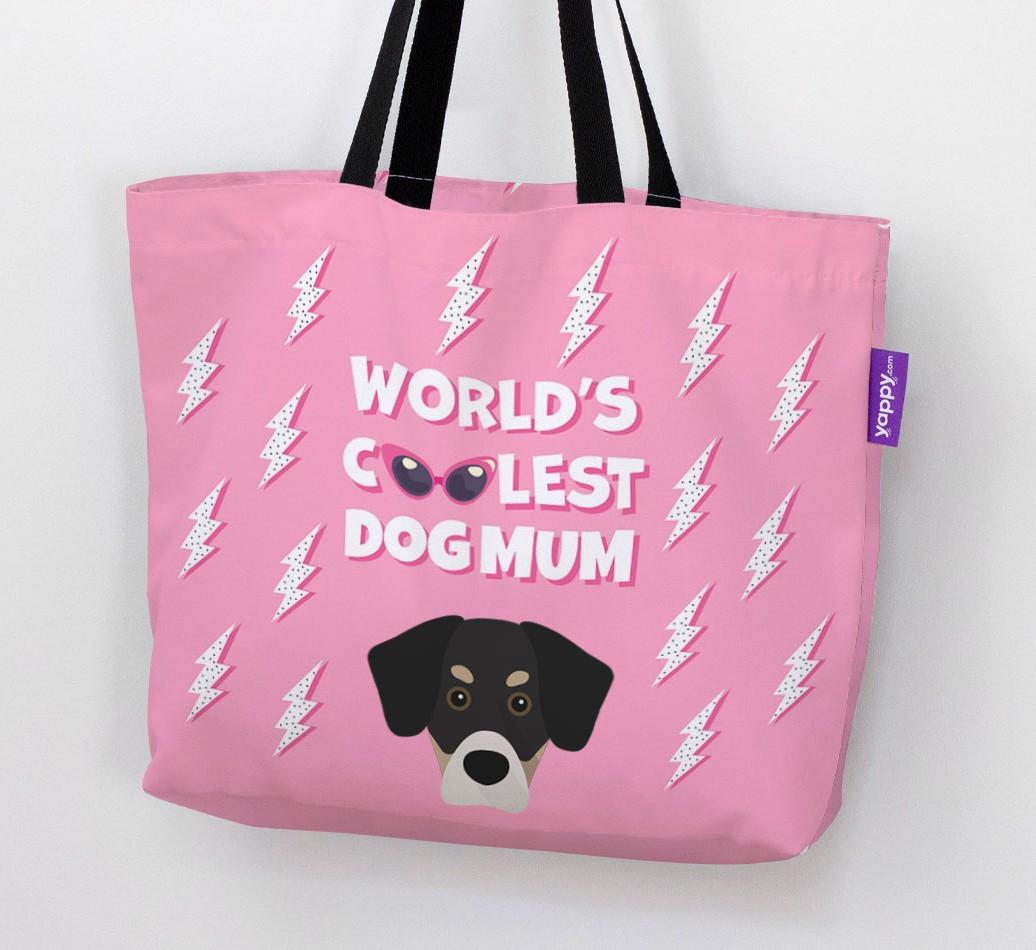 World's Coolest Dog Mum: Personalised {breedFullName} Canvas Bag