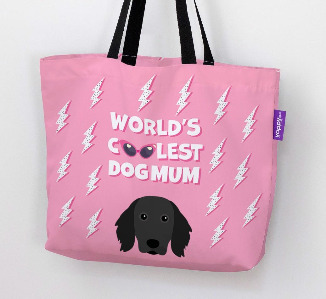 World's Coolest Dog Mum: Personalised {breedFullName} Canvas Bag