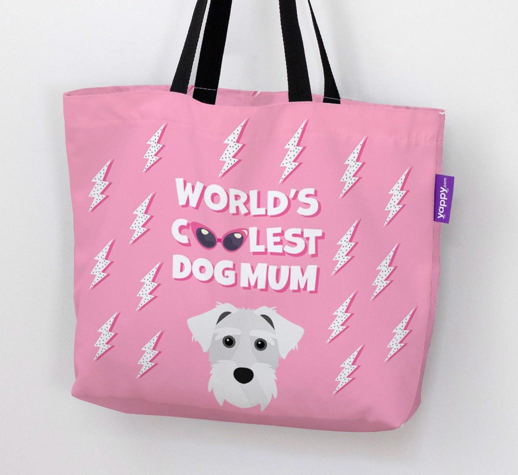 World's Coolest Dog Mum: Personalised {breedFullName} Canvas Bag