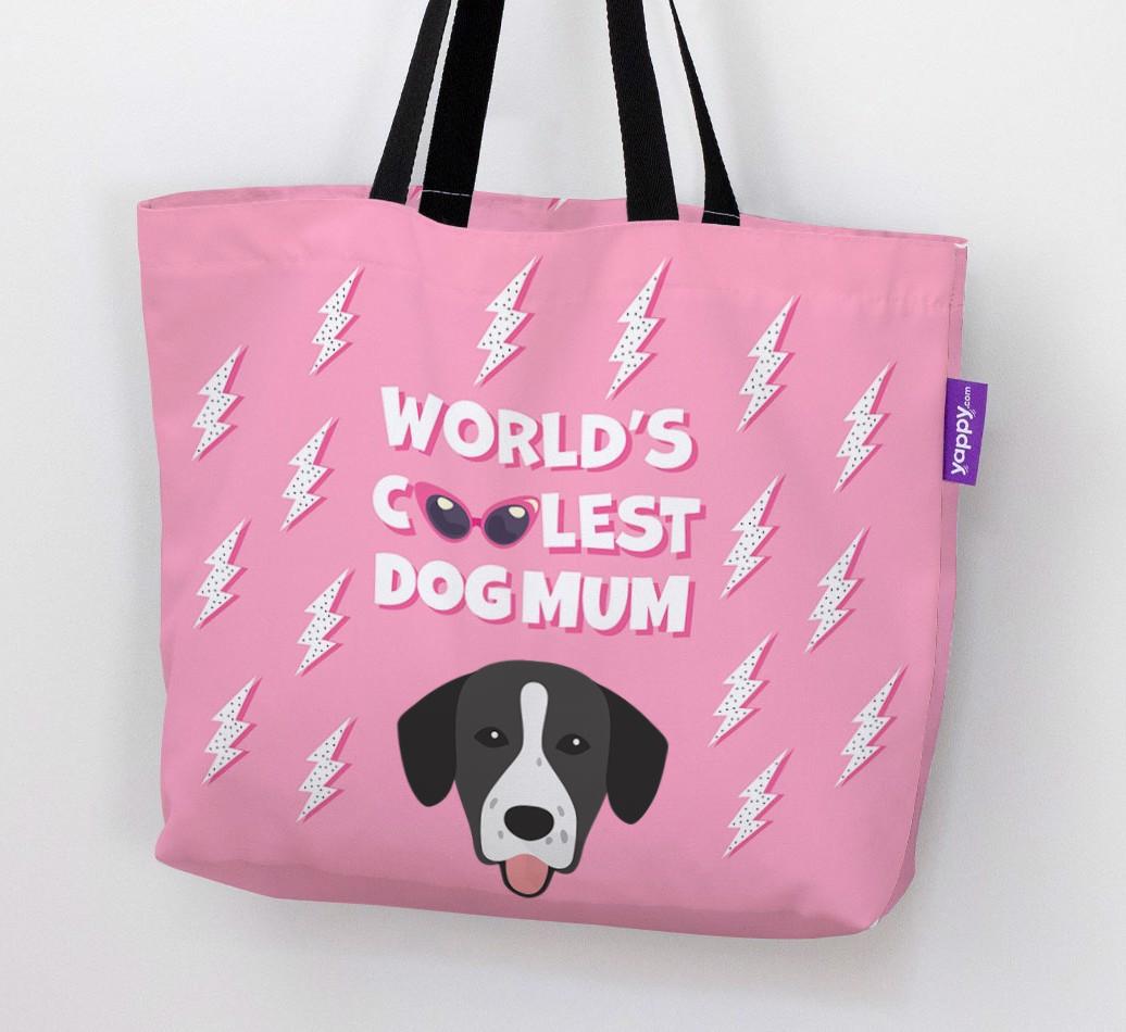 World's Coolest Dog Mum: Personalised {breedFullName} Canvas Bag