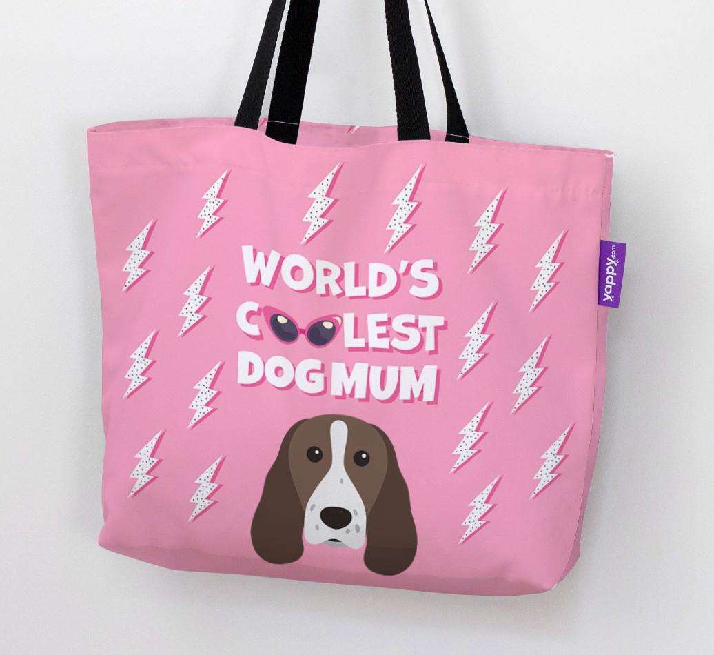 World's Coolest Dog Mum: Personalised {breedFullName} Canvas Bag