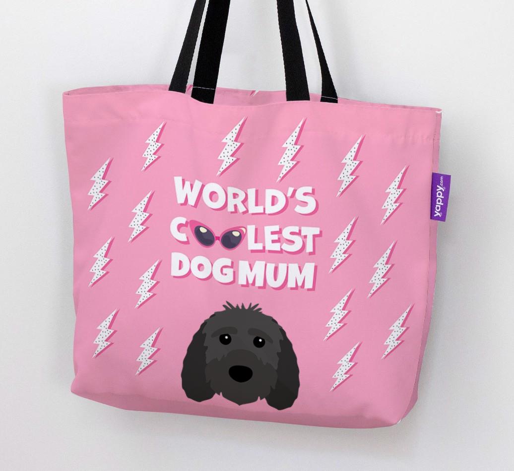 World's Coolest Dog Mum: Personalised {breedFullName} Canvas Bag
