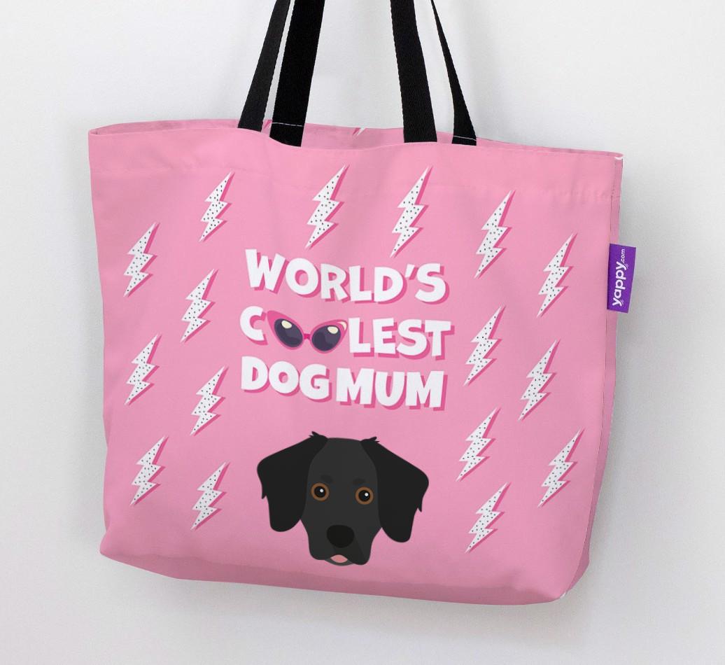 World's Coolest Dog Mum: Personalised {breedFullName} Canvas Bag