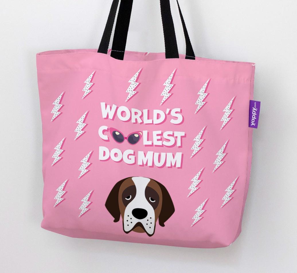 World's Coolest Dog Mum: Personalised {breedFullName} Canvas Bag