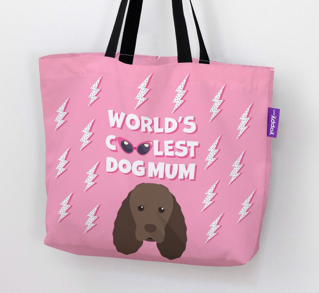 World's Coolest Dog Mum: Personalised {breedFullName} Canvas Bag