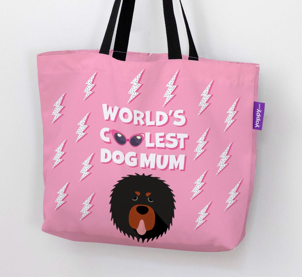 World's Coolest Dog Mum: Personalised {breedFullName} Canvas Bag